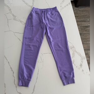 Mandala high waisted scrub joggers